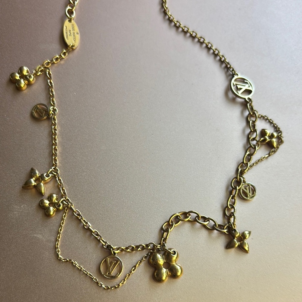 Louis Vuitton Gold Charm Necklace